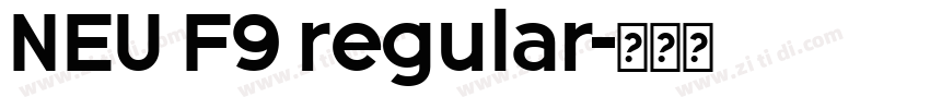 NEU F9 regular字体转换